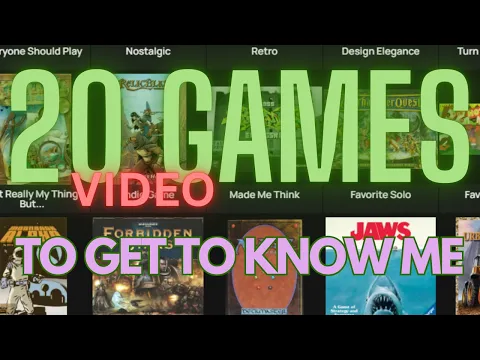 20 (Video) Games To Get To Know Me