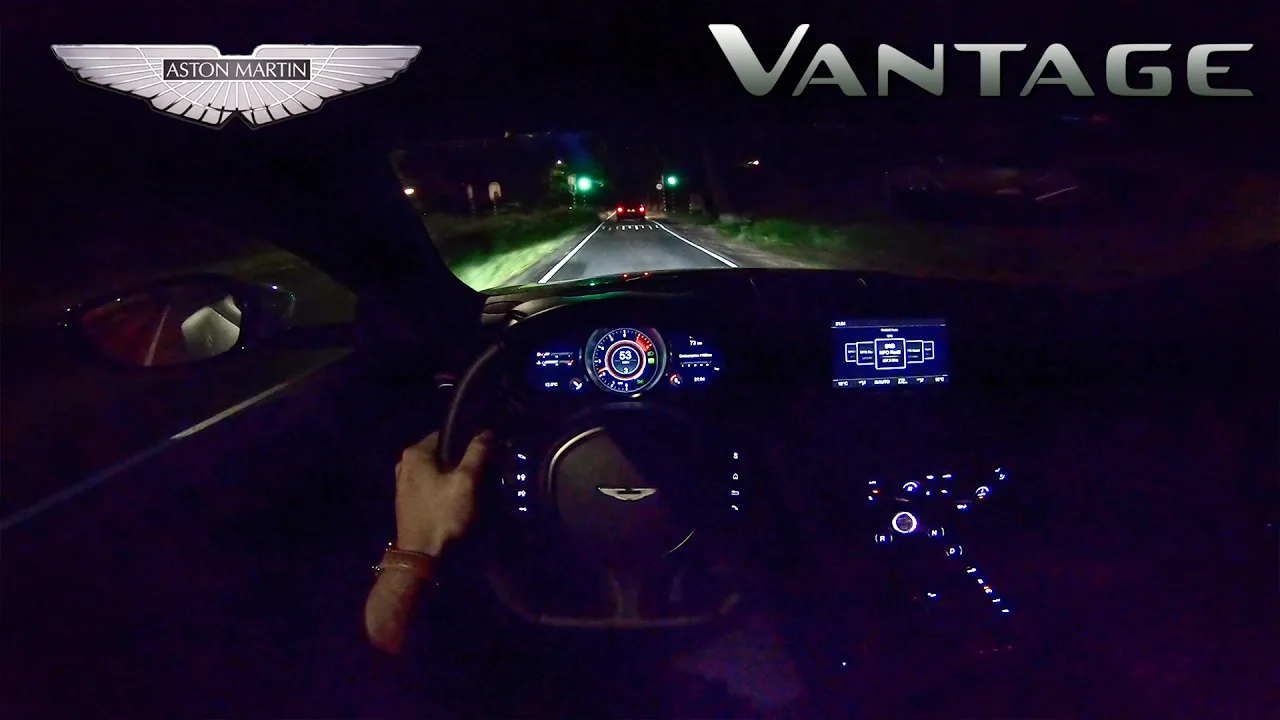 NEW! Aston Martin Vantage V8 NIGHT DRIVE POV by AutoTopNL