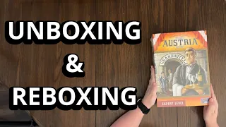 Grand Austria Hotel - Board Game Unboxing & Reboxing - What's in the Box?