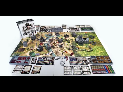 Company of Heroes Board Game Basic Rules Tutorial - ENGLISH