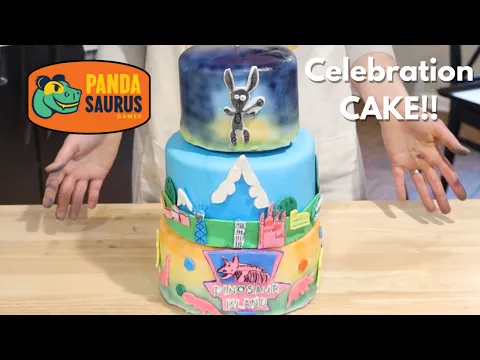 Learn how to make a Pandasaurus Celebration Cake! | Board Game Bakes