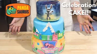 Learn how to make a Pandasaurus Celebration Cake! | Board Game Bakes