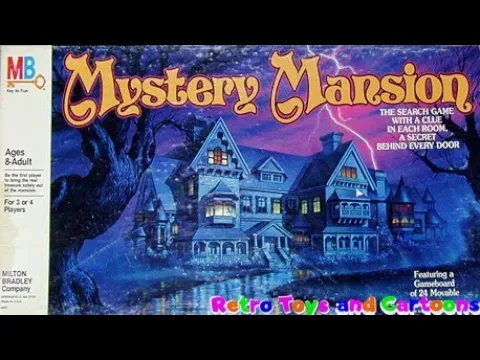 Mystery Mansion Board Game Commercial Retro Toys and Cartoons