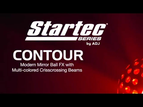 Product video thumbnail for ADJ American DJ Startec Contour Modern Mirror Ball Effect