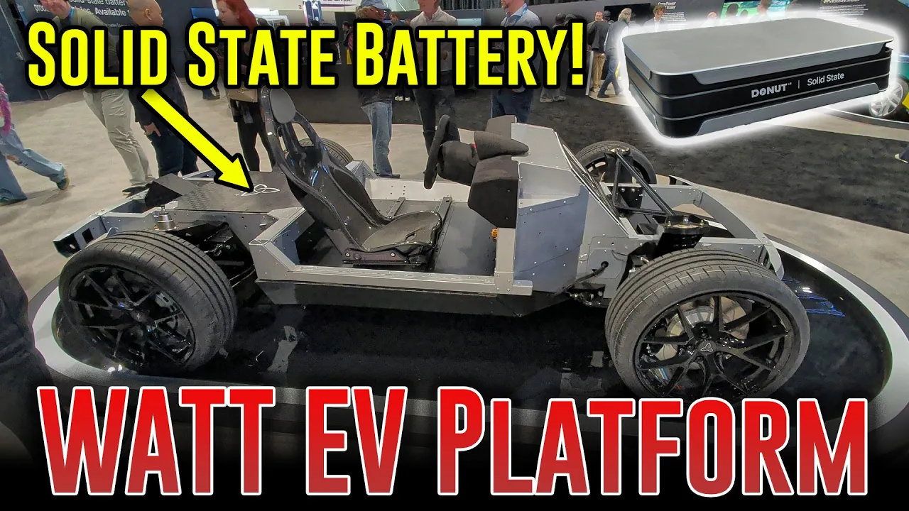 WATT EV's versatile platform uses Donut Lab's Solid State battery and in-wheel motors!