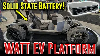 WATT EV's versatile platform uses Donut Lab's Solid State battery and in-wheel motors!
