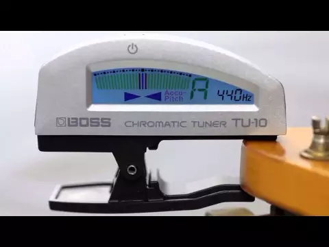 Product video thumbnail for Boss TU-10-SV Silver Chromatic Guitar Clip-On Tuner
