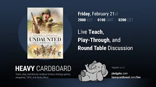 Undaunted Normandy 2p Teaching, Play-through, & Round table by Heavy Cardboard