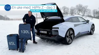 En uke med HiPhi Z - dag 3: Praktisk familiebil eller sær sportsbil?
