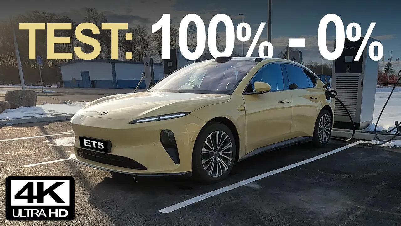 Pushing the Limits: NIO ET5 Range Test from 100% to 0%!