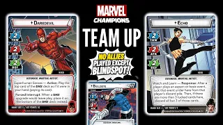 Marvel Champions 2 Handed Gameplay: DAREDEVIL & ECHO vs Expert Bullseye | Fear No Evil Precon Decks