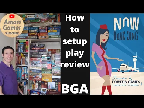 Now Boarding #howtoplay #review #boardgame #tabletop AmassGames #games #bgg #board #game