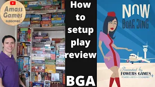 Now Boarding #howtoplay #review #boardgame #tabletop AmassGames #games #bgg #board #game