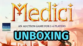 Medici Board Game (2024 Edition) Unboxing (No Talking)