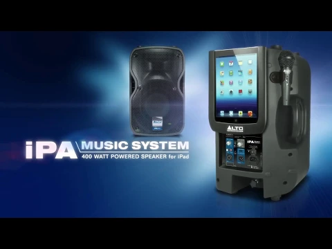 Product video thumbnail for Alto Professional iPA MUSIC SYSTEM 400W Powered Spkr for iPad