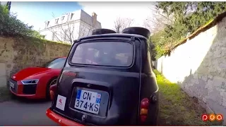 Audi R8 V10 plus 2016 : le choc face à la Renault 4L Trophy - Essai 2/4