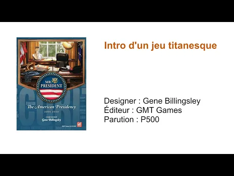1- Mr. President: The American Presidency, 2001-2020 // Intro d'un jeu titanesque