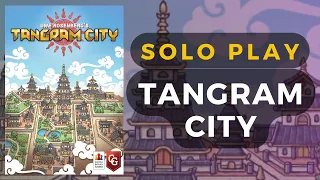 Tangram City Board Game Solo Playthrough | DaniCha