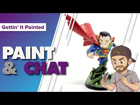 DC Super Heroes United Miniature Painting Live Stream and Chat