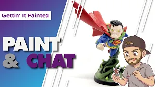 DC Super Heroes United Miniature Painting Live Stream and Chat