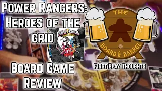 Board Game Review - Power Rangers: Heroes of the Grid - First Play Thoughts