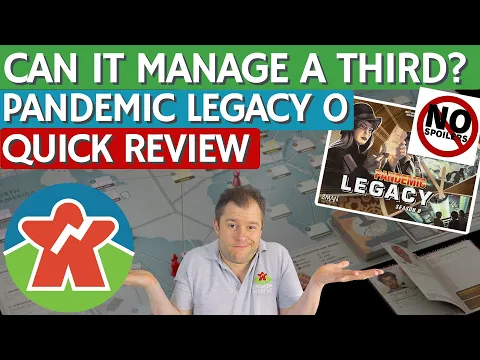Pandemic Legacy Season 0 - Quick Non Spoiler Review - Can It Manage A Third?