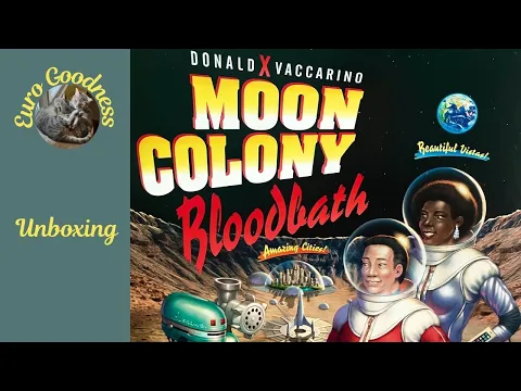 Moon Colony Bloodbath Board Game Unboxing