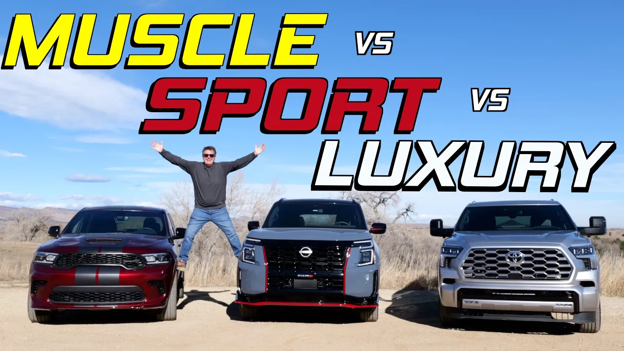 Toyota Sequoia vs Nissan Armada vs Dodge Durango Hellcat: One Of These Is NOT Like the Others!