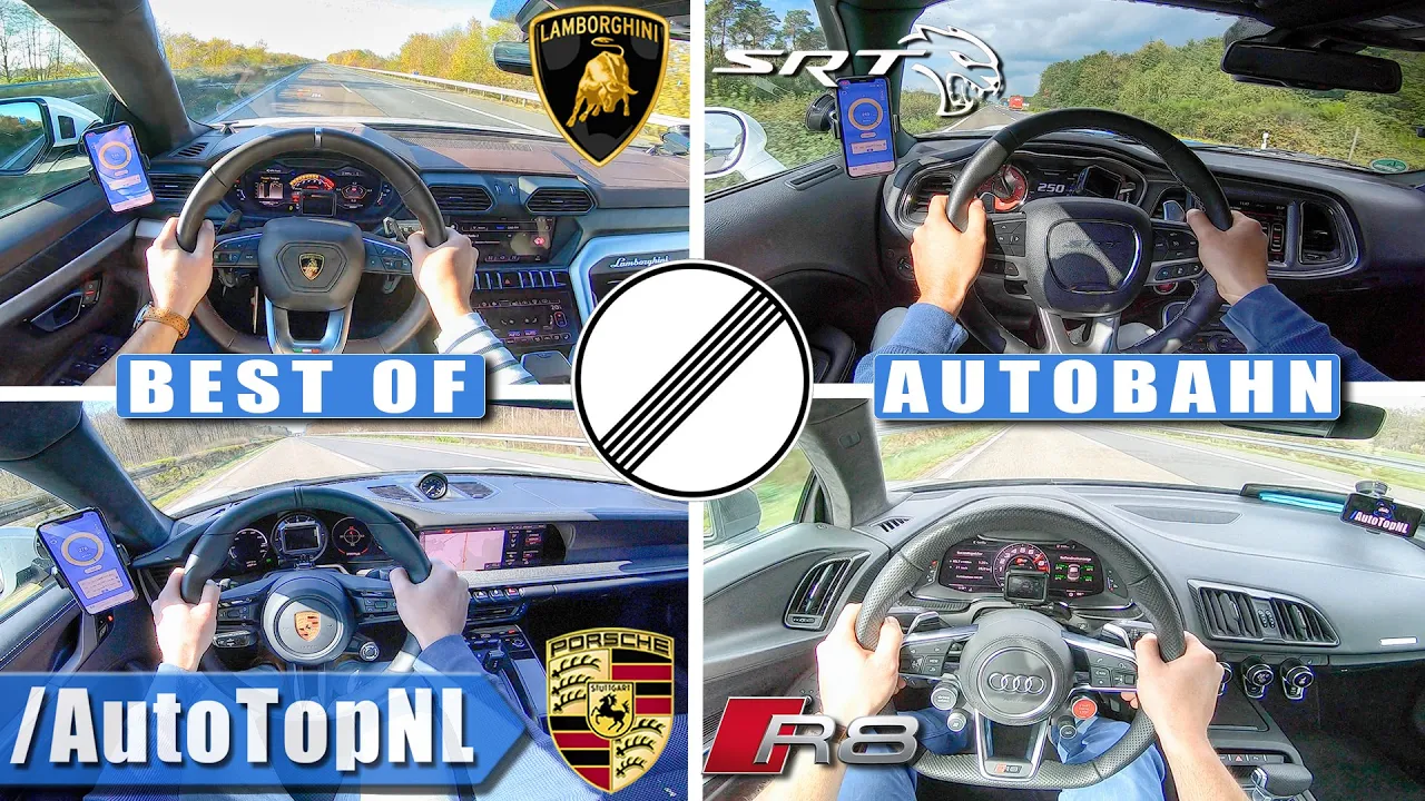 BEST of SUPERCARS on AUTOBAHN #1 [NO SPEED LIMIT!] by AutoTopNL