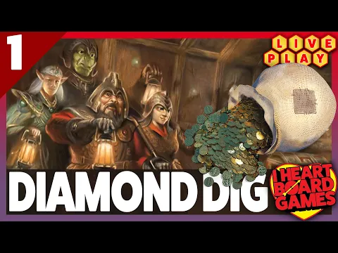 Diamond Dig live play w/ 3 players, from Alan R. Moon, Bobby West, and Mr B Games