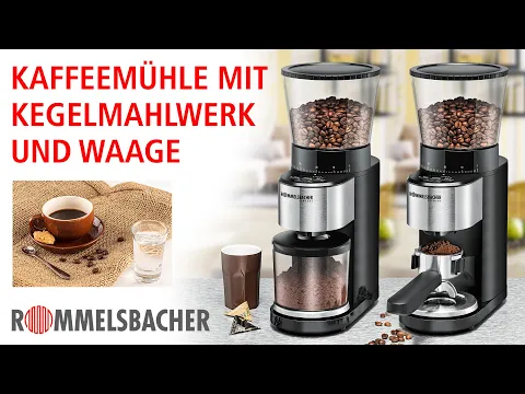 Video zu Rommelsbacher EKM 500 Kaffeemühle mit Waage