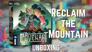 Covenant Board Game: Unboxing & First Look | Dwarven Worker-Placement by Devir