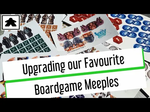 Upgrading our Favourite Board Game Meeples using Vinyl Stickers - Root & Dune from Levity Games