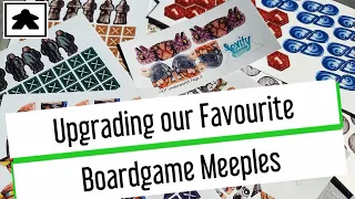 Upgrading our Favourite Board Game Meeples using Vinyl Stickers - Root & Dune from Levity Games