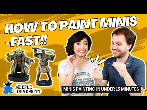 How to Paint Minis - Under 15 Minutes - Star Wars the Clone Wars Board Game