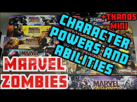 Marvel Zombies - Character Powers and Abilities + Thanos Mini
