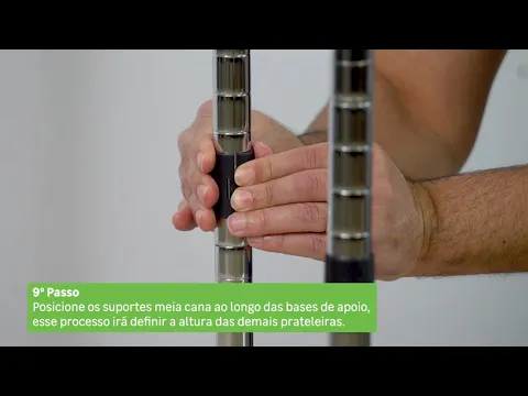 Estante Multiuso Metal Cromada 90x90x35cm Spaceo