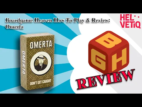 Boardgame Heaven How To Play & Review 174: Omerta (Helvetiq)