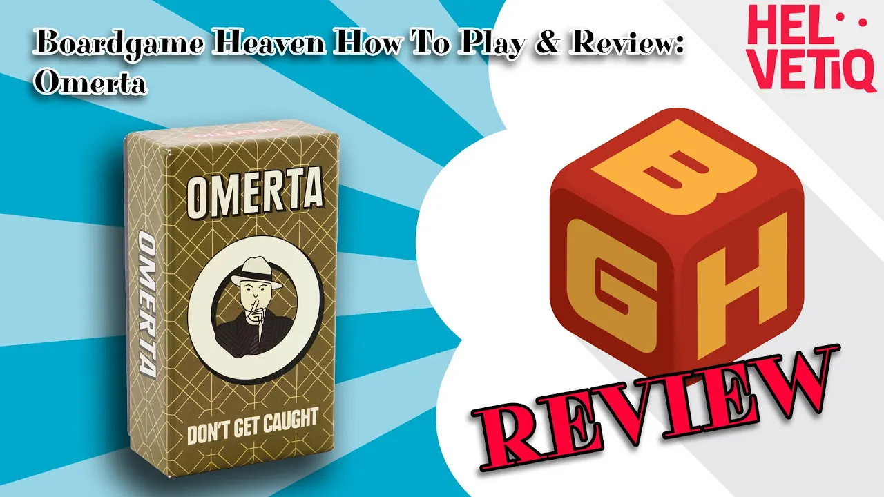 Boardgame Heaven How To Play & Review 174: Omerta (Helvetiq)