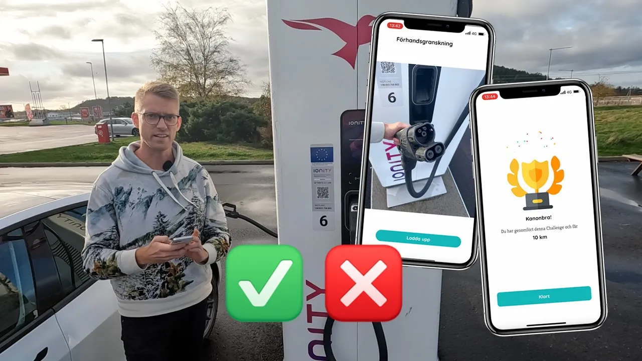 Betygsätt snabbladdare och få gratis laddning med &Charge