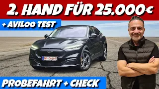Gebrauchtes E-Auto Ford Mustang MachE für 25.000€ inkl. Aviloo Flash Test im Check. #gebrauchtwagen
