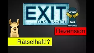 Exit - Das Spiel / Kennerspiel des Jahres 2017 / Anleitung & Rezension / SpieLama