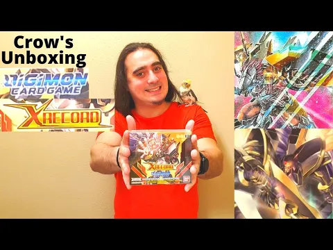 Crow's unboxing Digimon card game BT9 X record