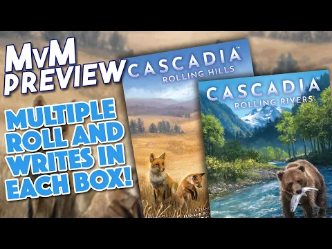 CASCADIA ROLLING Preview - 4 Games in Each Box!