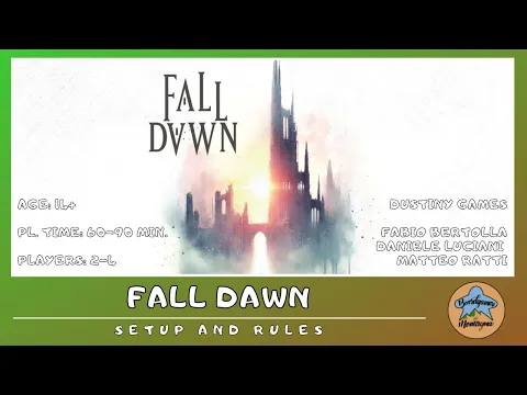 Fall Dawn - setup and rules in english (tutorial) BOARD GAME