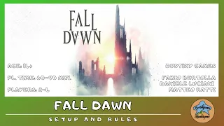 Fall Dawn - setup and rules in english (tutorial) BOARD GAME