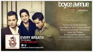 Boyce Avenue - Every Breath (Lyric Video)(Original Song) on Spotify & Apple