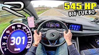 545HP VW GOLF R MK8 is *INSANELY FAST* on the UNLIMITED AUTOBAHN!