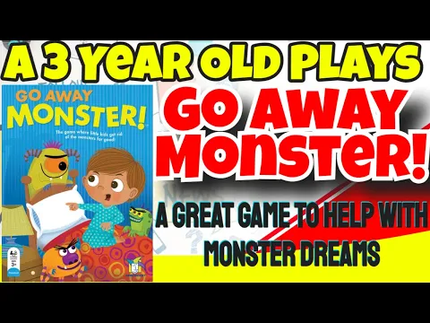 A 3 year old plays Go Away Monster