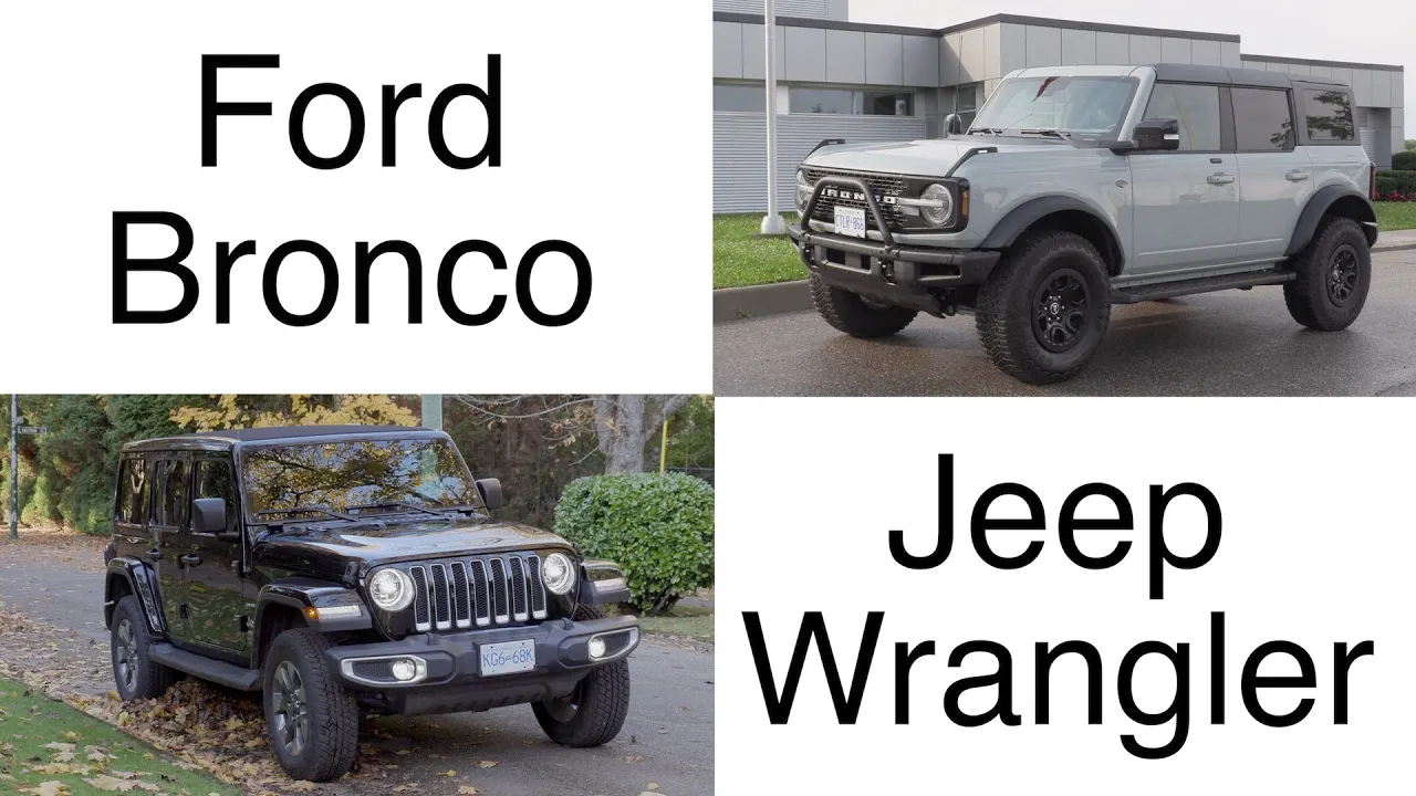 New 2022 Ford Bronco VS Jeep Wrangler comparison